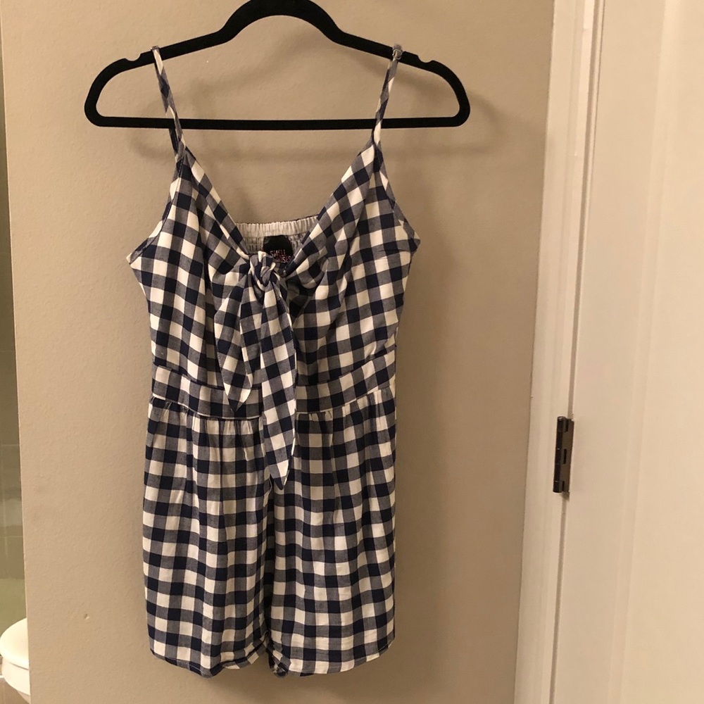 Plaid romper